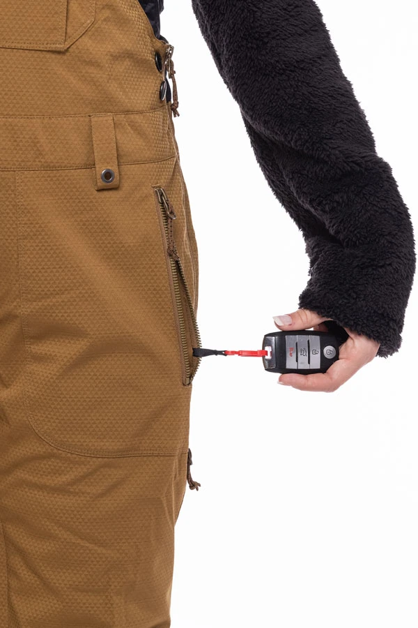 Pantalon Snow 686 Black Magic Insulated Bib Breen Geo Jacquard – Image 6