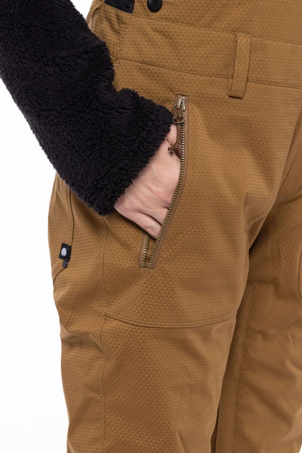 Pantalon Snow 686 Black Magic Insulated Bib Breen Geo Jacquard – Image 9