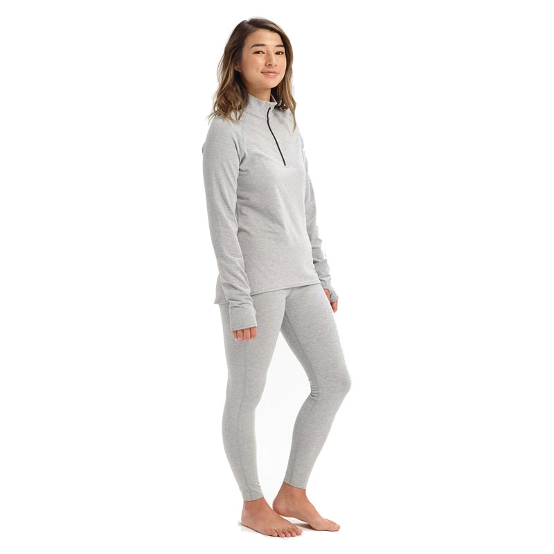 First Layer Femme Burton Expedition Women 1/4 Zip Monument Heather