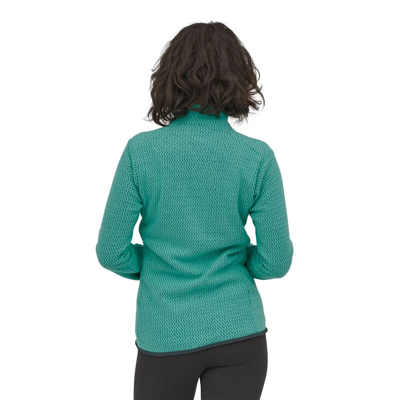 Sweat Patagonia Women’s R1 Air Zip-Neck Fresh Teal – Image 2