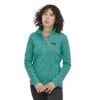 Sweat Patagonia Women’s R1 Air Zip-Neck Fresh Teal -Ski Équipements Boutique Patagonia w s R1 Air Zip Neck FRTL 2