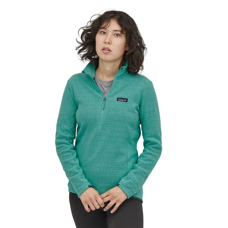 Sweat Patagonia Women’s R1 Air Zip-Neck Fresh Teal